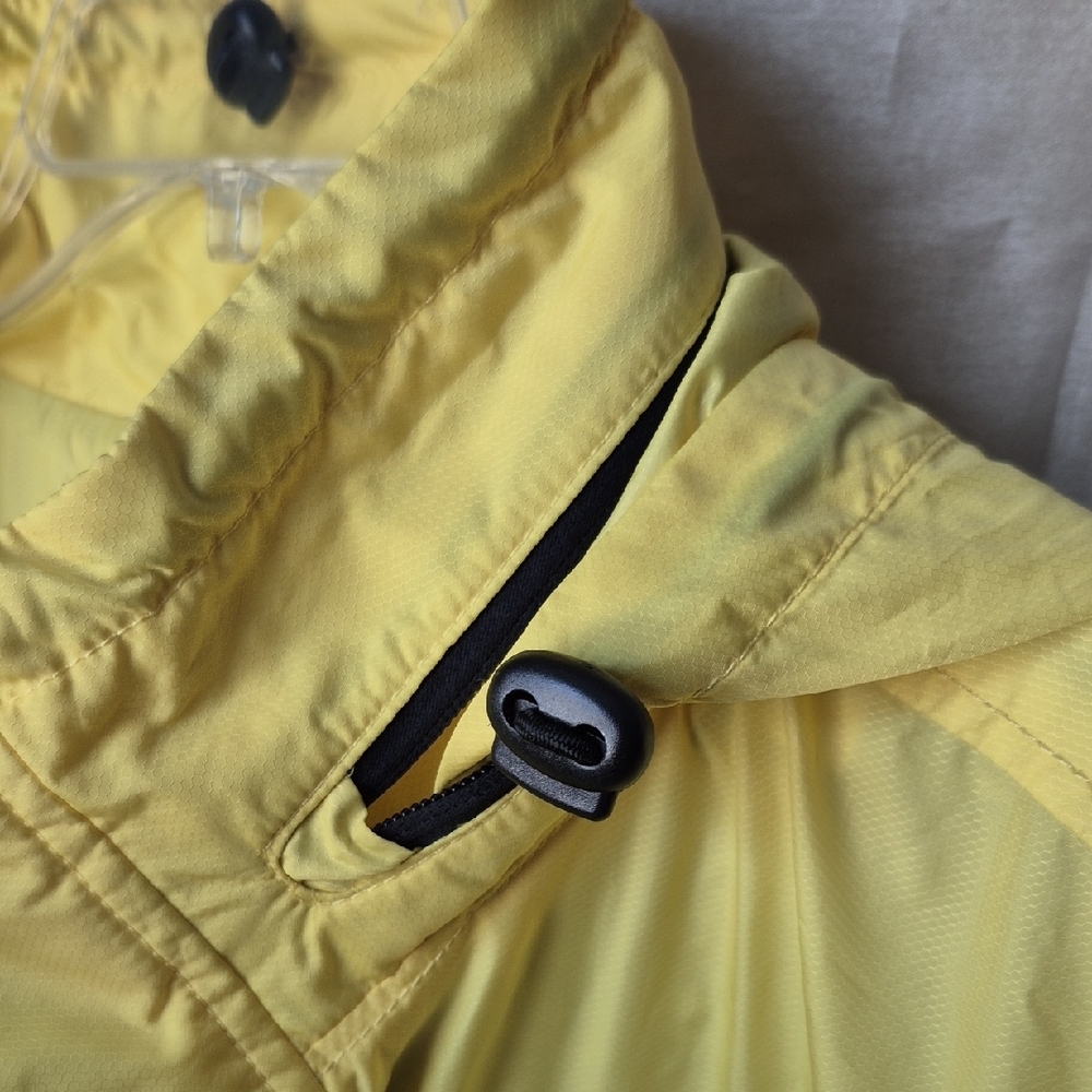 DKNY Men's Vibrant Yellow Windbreaker- XXL - Picture 3 of 15